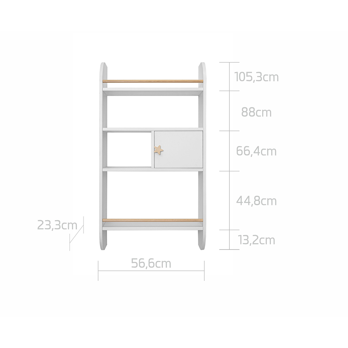 Étagère murale Bellamy Rainbow - Blanc - vue 7