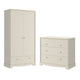 Commode 3 tiroirs et armoire 2 portes Bellamy Royal Beige