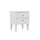 Chevet 2 tiroirs Bellamy Royal Blanc