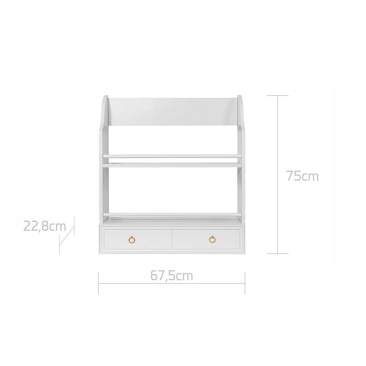 Étagère murale Bellamy Royal - Blanc - vue 5