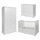 Chambre complète lit évolutif 70x140 commode à langer et armoire 2 portes Bellamy Royal - Blanc