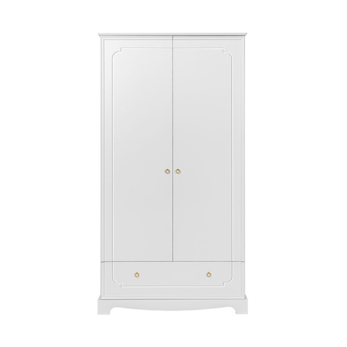 Armoire 2 portes 1 tiroir Bellamy Royal - Blanc - vue 2
