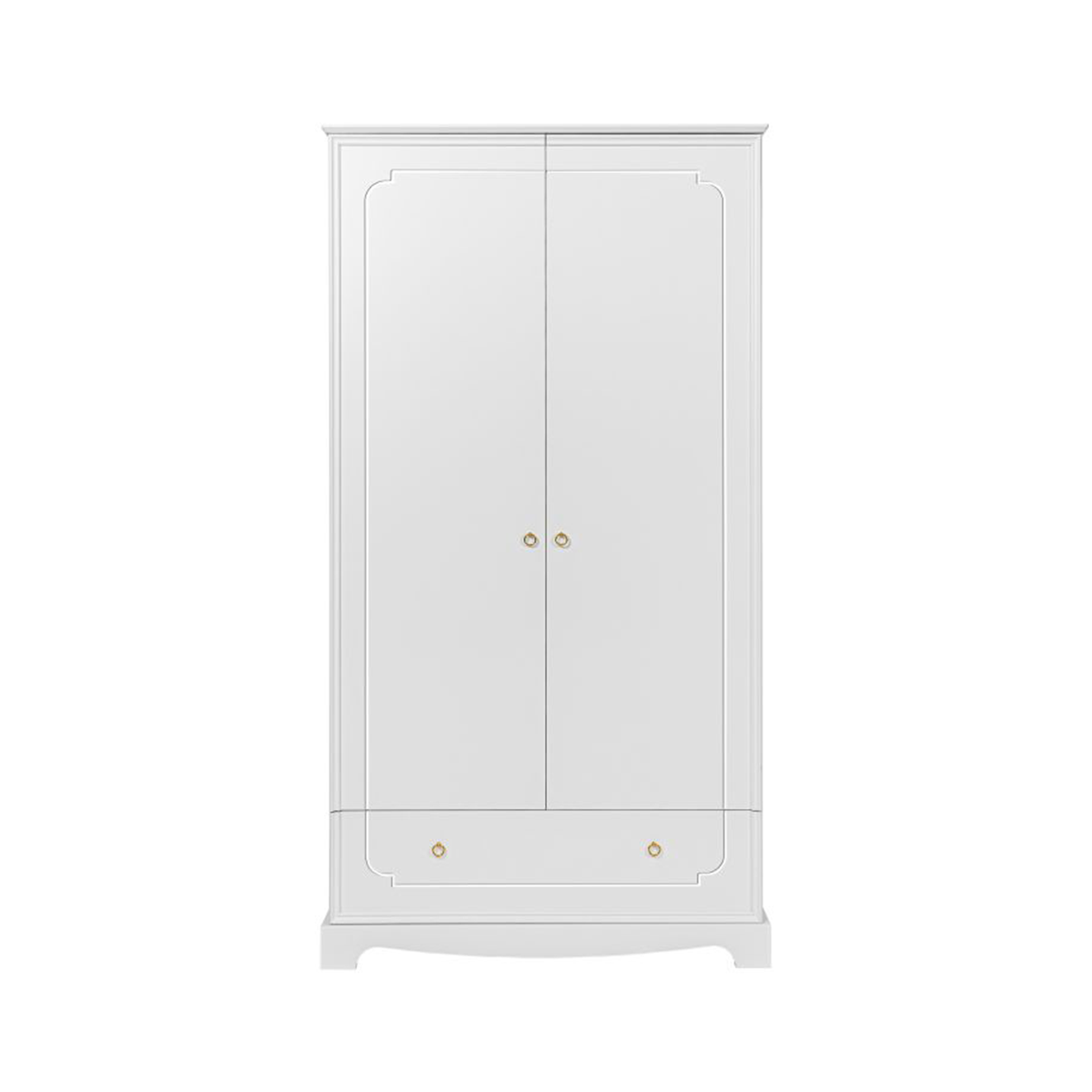 Lit évolutif 70x140 et armoire 2 portes Bellamy Royal - Blanc - vue 6