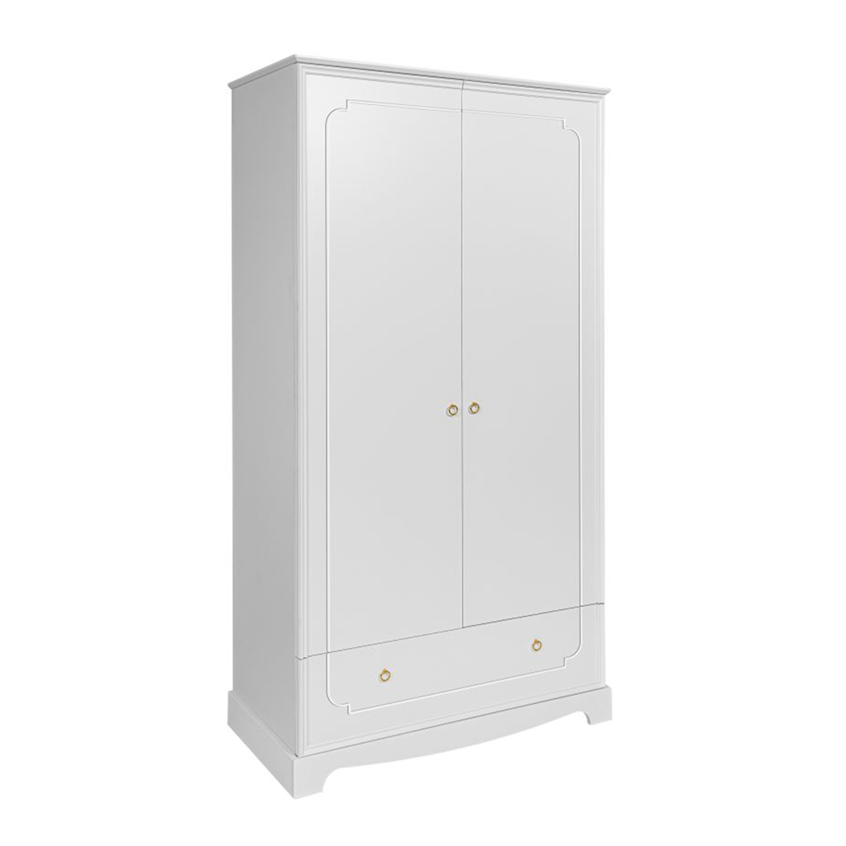 Armoire 2 portes 1 tiroir Bellamy Royal - Blanc