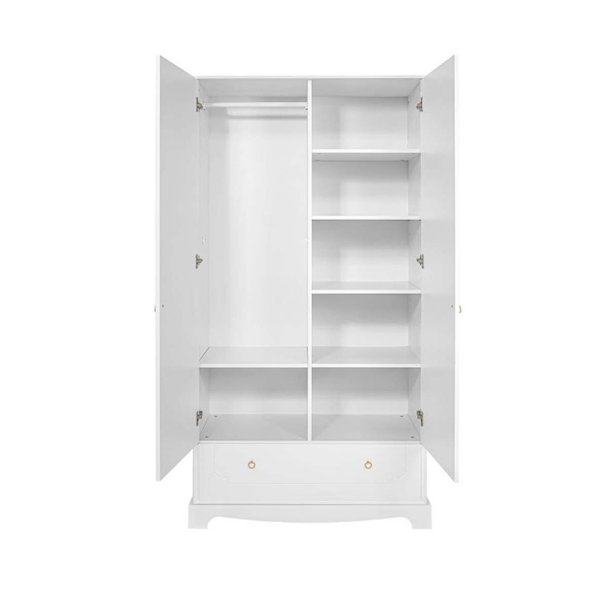 Lit évolutif 70x140 et armoire 2 portes Bellamy Royal - Blanc - vue 7