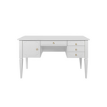 Bureau 4 tiroirs 1 porte Bellamy Royal - Blanc