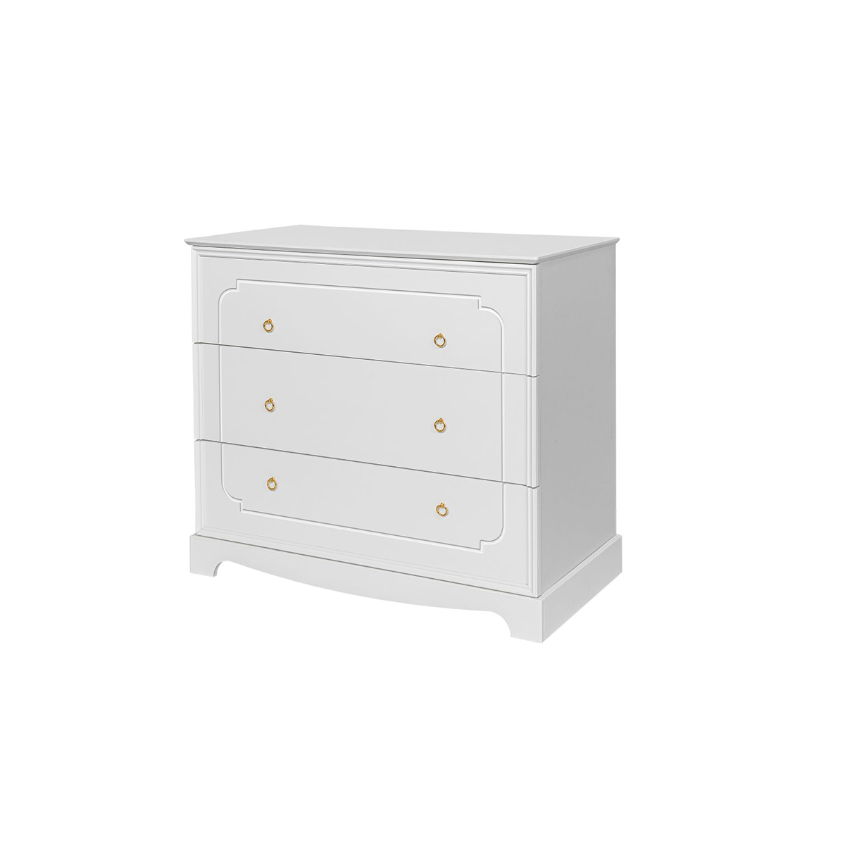 Chambre complète lit évolutif 70x140 commode à langer et armoire 2 portes Bellamy Royal - Blanc - vue 5