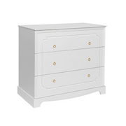 Commode 3 tiroirs Bellamy Royal - Blanc - vue 2