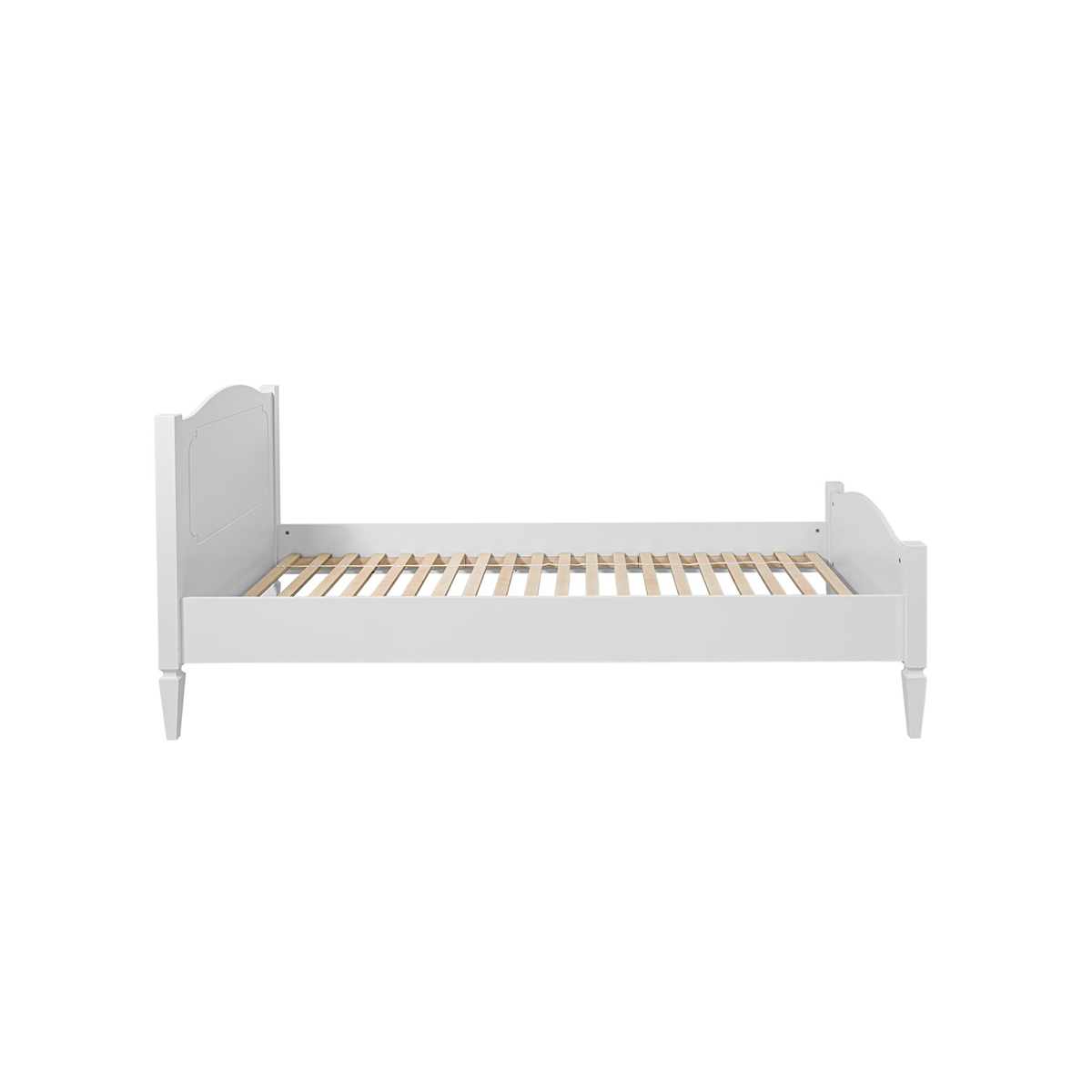 Lit 90x200 sommier inclus Bellamy Royal - Blanc - vue 2
