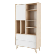 Bibliothèque Bellamy So Sixty Blanc et bois
