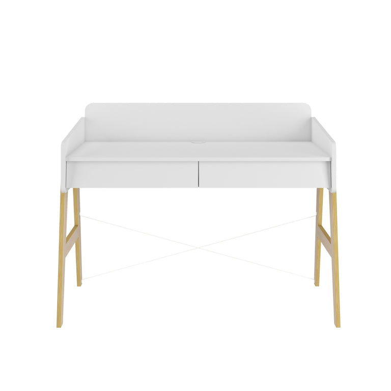Bureau évolutif Bellamy So Sixty Blanc et bois - vue 2