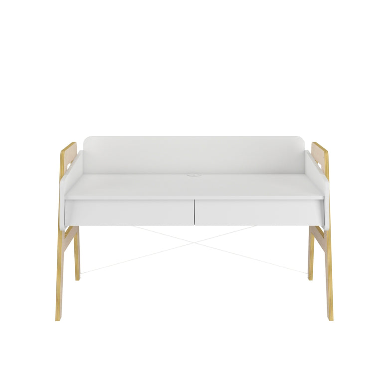 Bureau évolutif Bellamy So Sixty Blanc et bois - vue 4