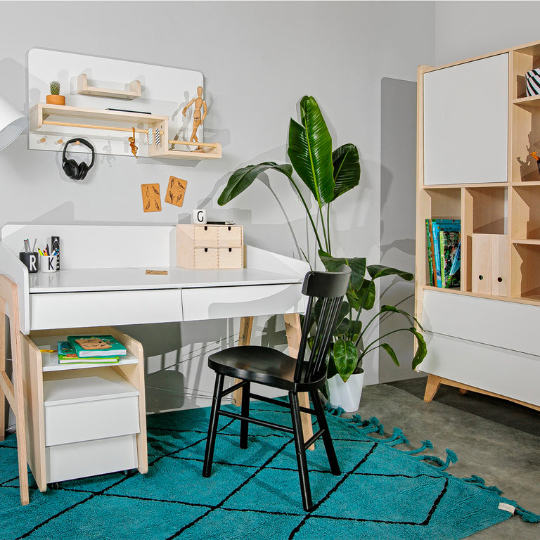 Bureau évolutif Bellamy So Sixty Blanc et bois - vue 7