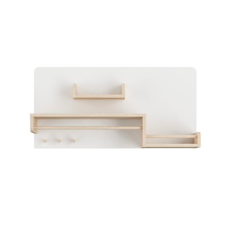 Étagère murale Bellamy So Sixty Blanc et bois - vue 2