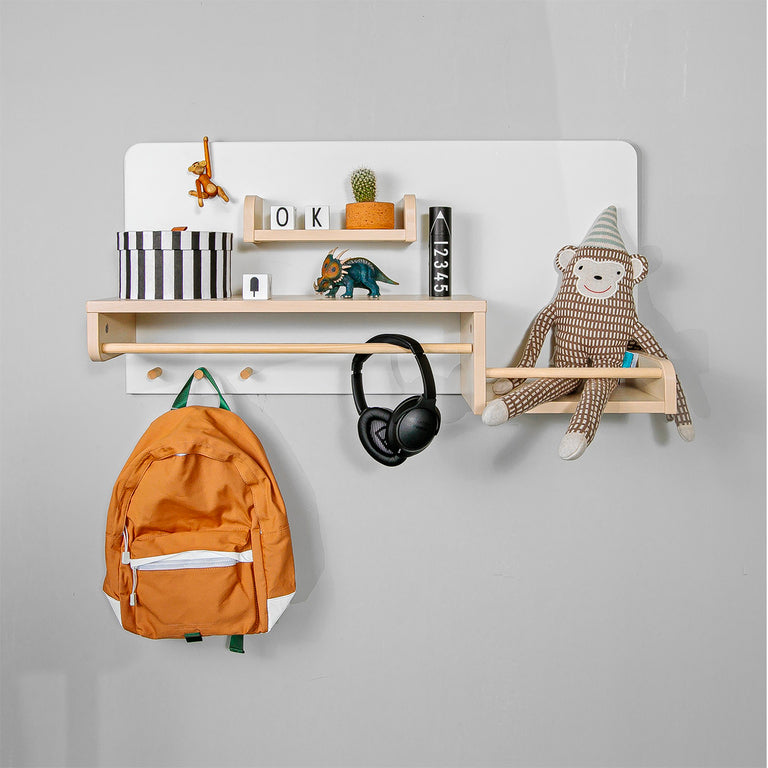Étagère murale Bellamy So Sixty Blanc et bois - vue 4