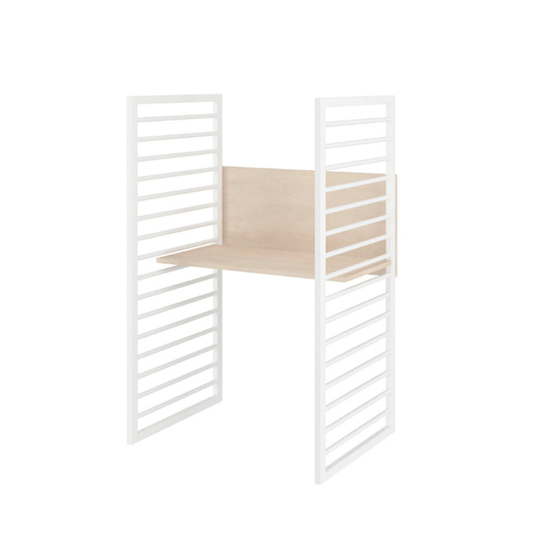 Lit évolutif 70x140 et commode 3 tiroirs Bellamy So Sixty Blanc et bois - vue 5