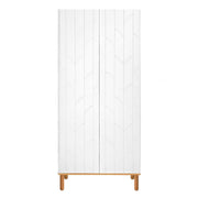 Armoire 2 portes Bellamy Toteme Botanic Blanc et bois