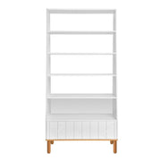 Bibliothèque Bellamy Toteme Botanic Blanc et bois