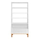Bibliothèque Bellamy Toteme Botanic Blanc et bois