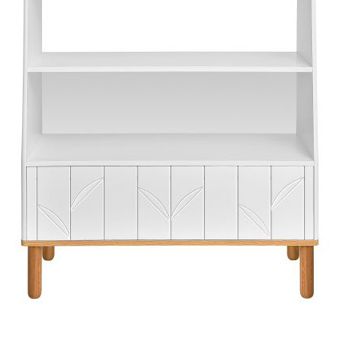 Bibliothèque Bellamy Toteme Botanic Blanc et bois - vue 2