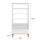 Bibliothèque Bellamy Toteme Cube Blanc et bois