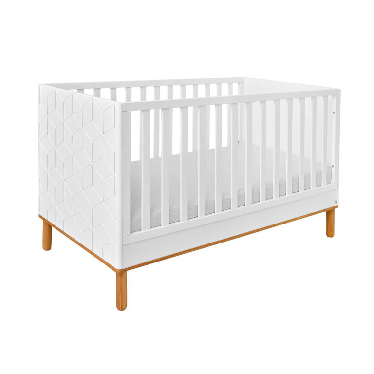 Lit évolutif 70x140 Bellamy Toteme Cube Blanc et bois - vue 2