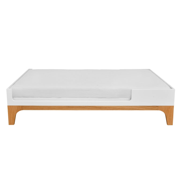 Lit combiné évolutif 70x120 en 70x160 Bellamy UP Blanc et bois - vue 6