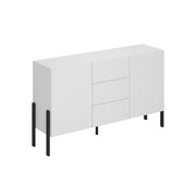 Buffet 2 portes 3 tiroirs Bérénice Blanc