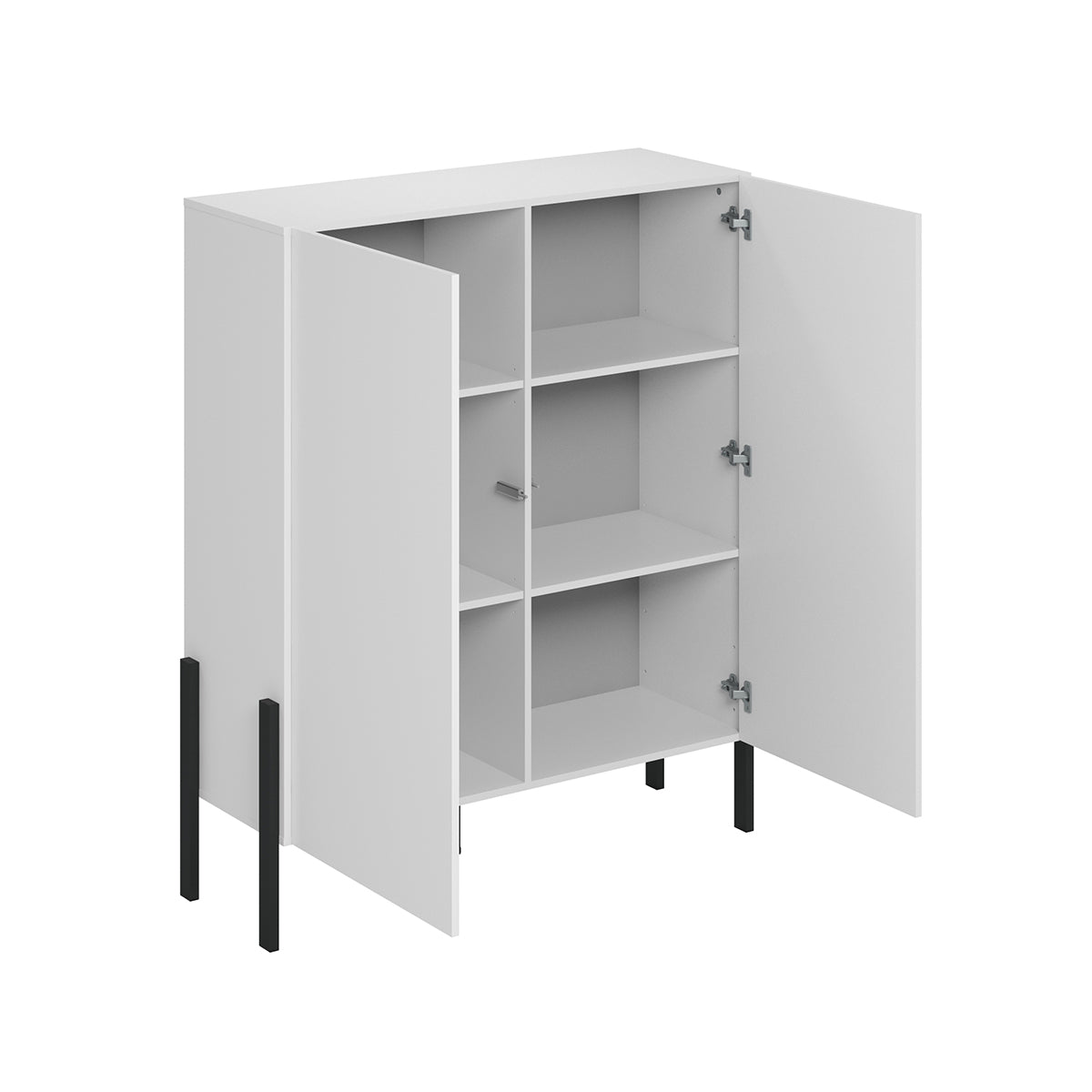 Buffet haut 2 portes Bérénice Blanc - vue 2