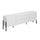 Meuble TV 2 portes 2 tiroirs 200 cm Bérénice Blanc