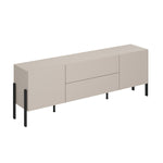 Meuble TV 2 portes 2 tiroirs 200 cm Bérénice Cachemire