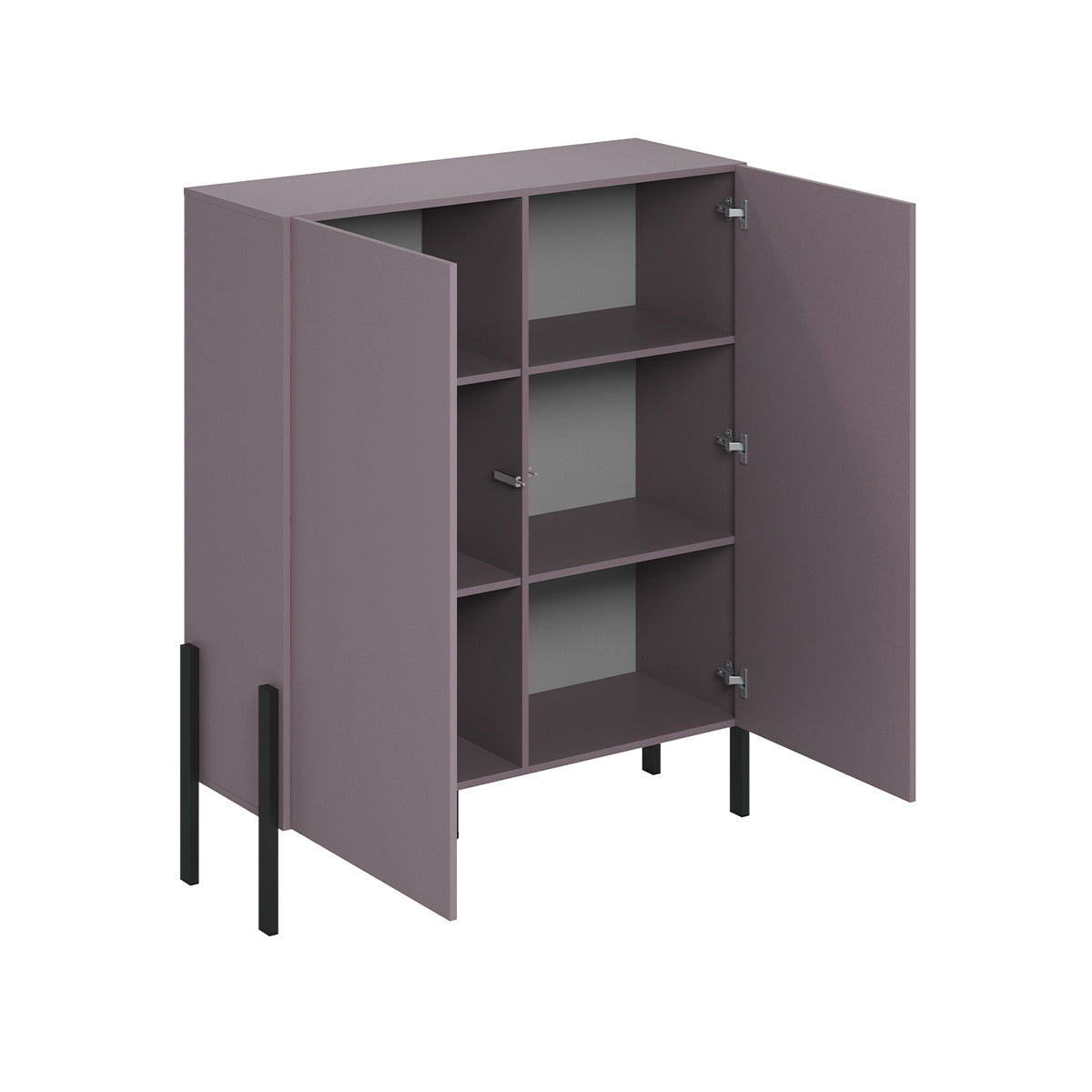 Buffet haut 2 portes Bérénice Violet - vue 2