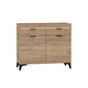 Buffet 2 portes 2 tiroirs LED inclus Ruben Bois
