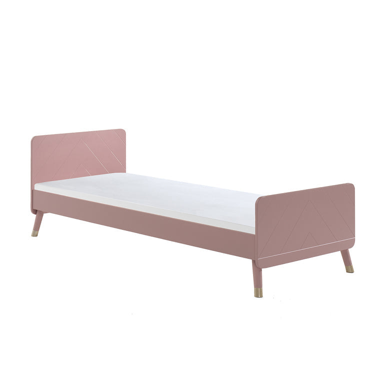 Lit 90x200 Sommier Inclus Vipack Billy - Terra Rose