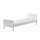 Lit 90x200 Sommier Inclus Vipack Billy - Blanc Satin