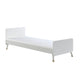 Lit 90x200 Sommier Inclus Vipack Billy - Blanc Satin