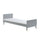 Lit 90x200 Sommier Inclus Vipack Billy - Gris Timeless