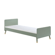 Lit 90x200 Sommier Inclus Vipack Billy - Vert Olive