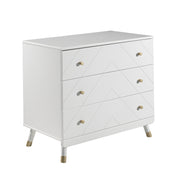 Commode 3 tiroirs Vipack Billy Blanc