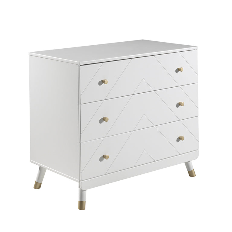 Commode 3 tiroirs Vipack Billy Blanc