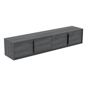 Meuble TV mural 4 portes 200 cm Boris Gris