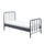 Lit 90x200 sommier inclus Vipack Bronxx Denim mat