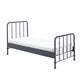 Lit 90x200 sommier inclus Vipack Bronxx Denim mat