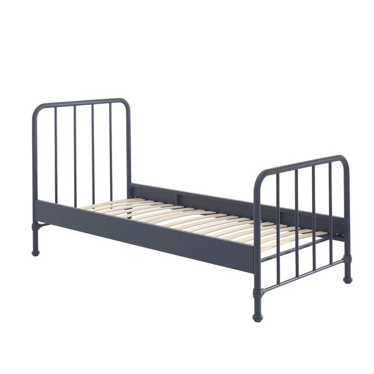 Lit 90x200 sommier inclus Vipack Bronxx Denim mat - vue 3