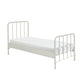 Lit 90x200 sommier inclus Vipack Bronxx Blanc mat