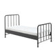 Lit 90x200 sommier inclus Vipack Bronxx Noir mat