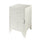 Chevet 1 porte Vipack Bronxx Blanc mat