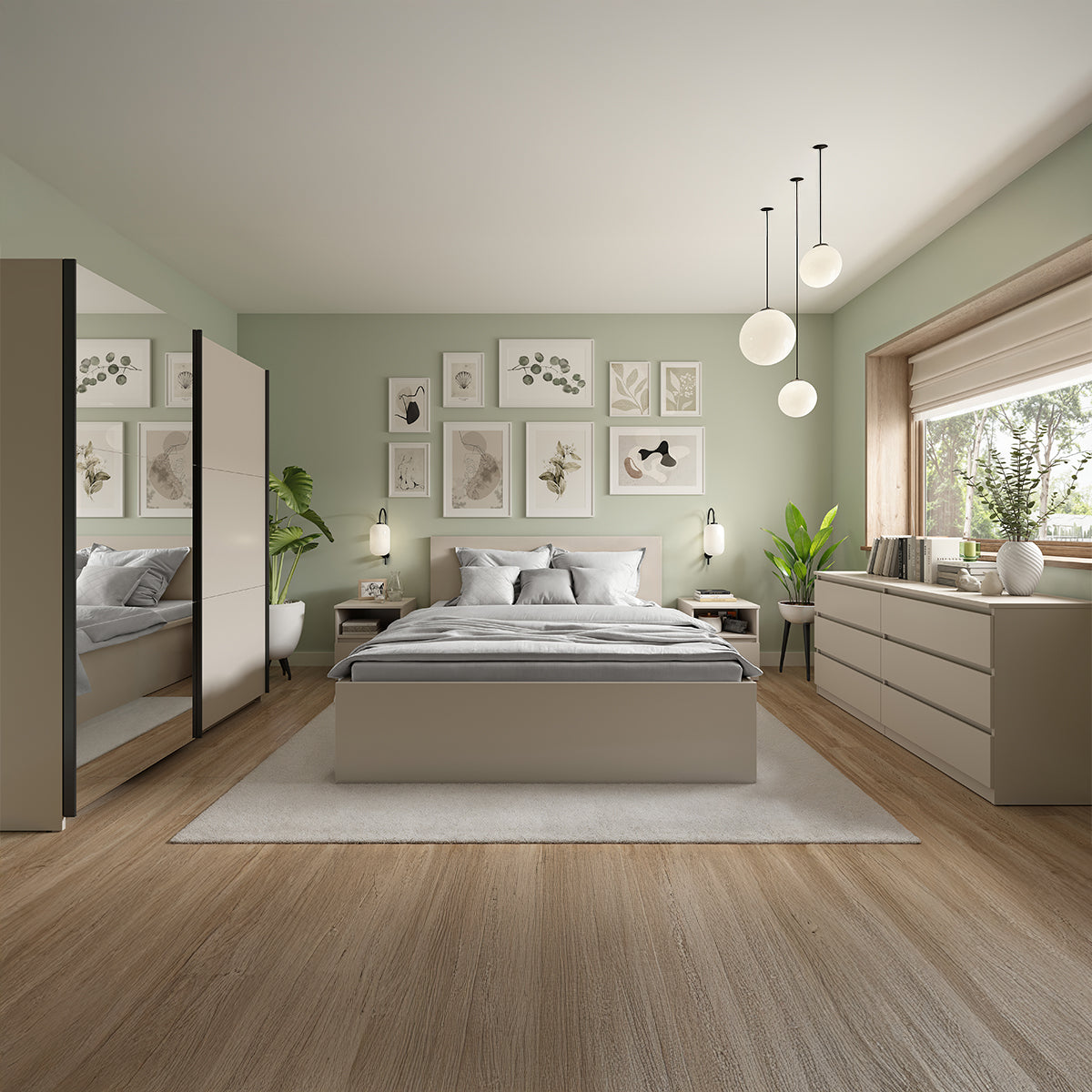 Lit coffre 160x200 sommier inclus Edwin Cachemire - vue 5