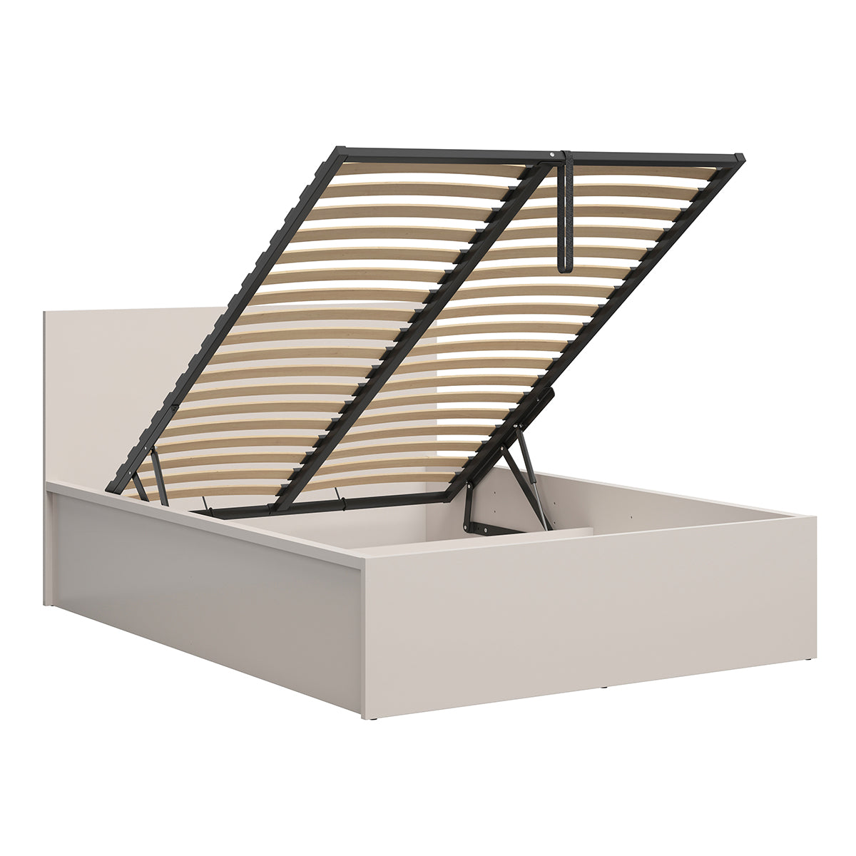 Lit coffre 140x200 sommier inclus Edwin Cachemire