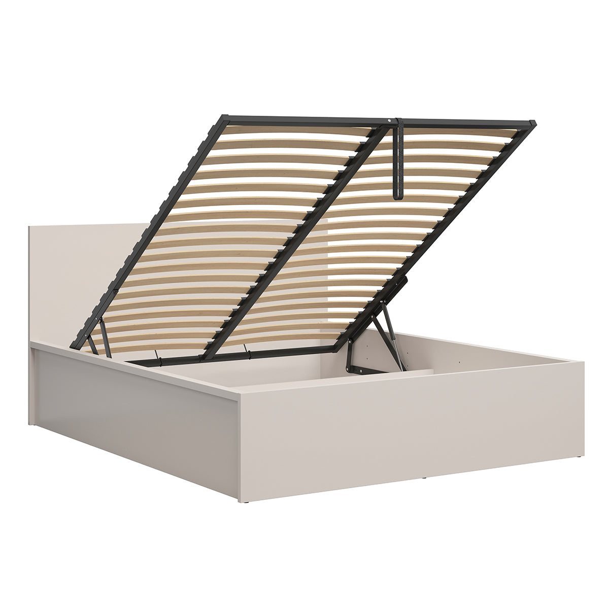 Lit coffre 160x200 sommier inclus Edwin Cachemire